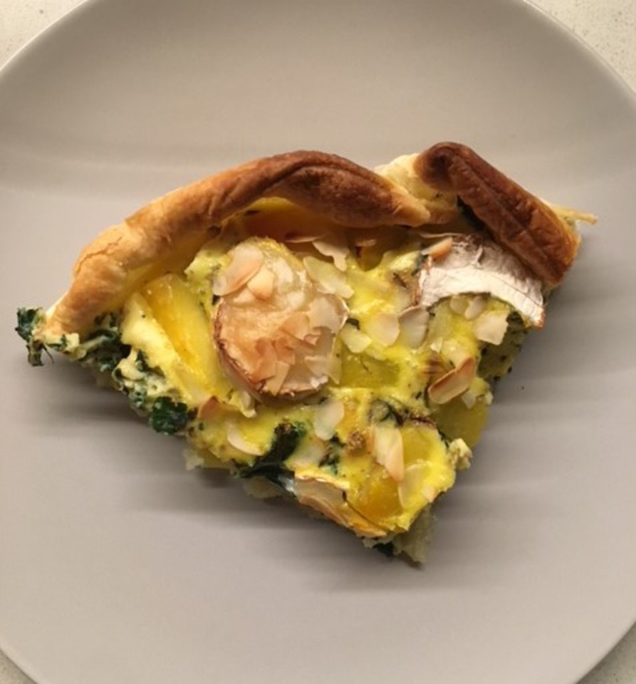 Quiche met boerenkool & gele biet